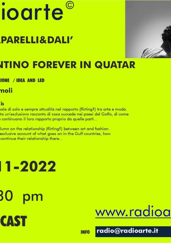 SCHIAPARELLI&DALI’ #2-1 Aldo Premoli e Federico Fusj parlano di ”Arte Calcio e la Moda di Valentino in Qatar”/ita