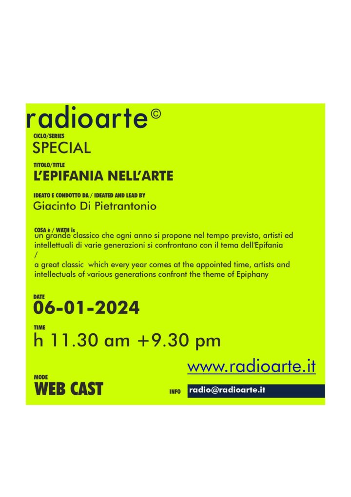 EPIPHANIA NELL’ARTE con Giacinto Di Pietrantonio