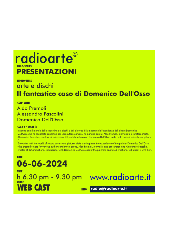 PRESENTAZIONI con Premoli, Pascolini, Dell’Osso “Il fantastico caso di Domenico Dell’Osso/ Ita